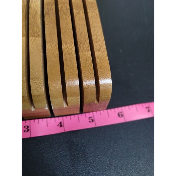 Abundant Chef Bamboo Wood Knife Storage Block - Picture 5 of 5